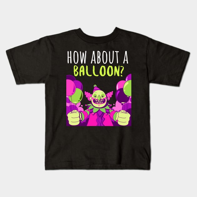 How About A Balloon? Kids T-Shirt by Golden Eagle Design Studio